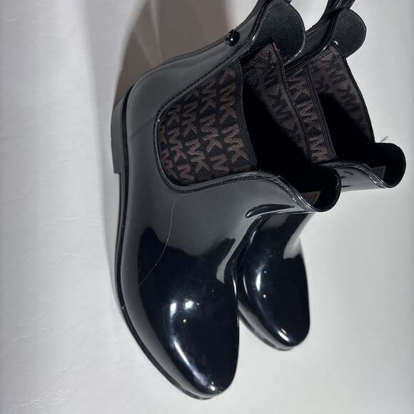 Michael kors Women's Black Rubber Rain boots Size 8 - Picture 1 of 10
